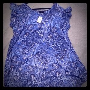 Paisley Hi-Lo blouse